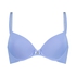 Plunge Padded Underwired Bra, Blue