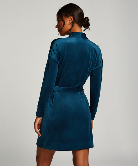 Velours Bathrobe, Blue