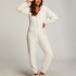Fleece Onesie, White