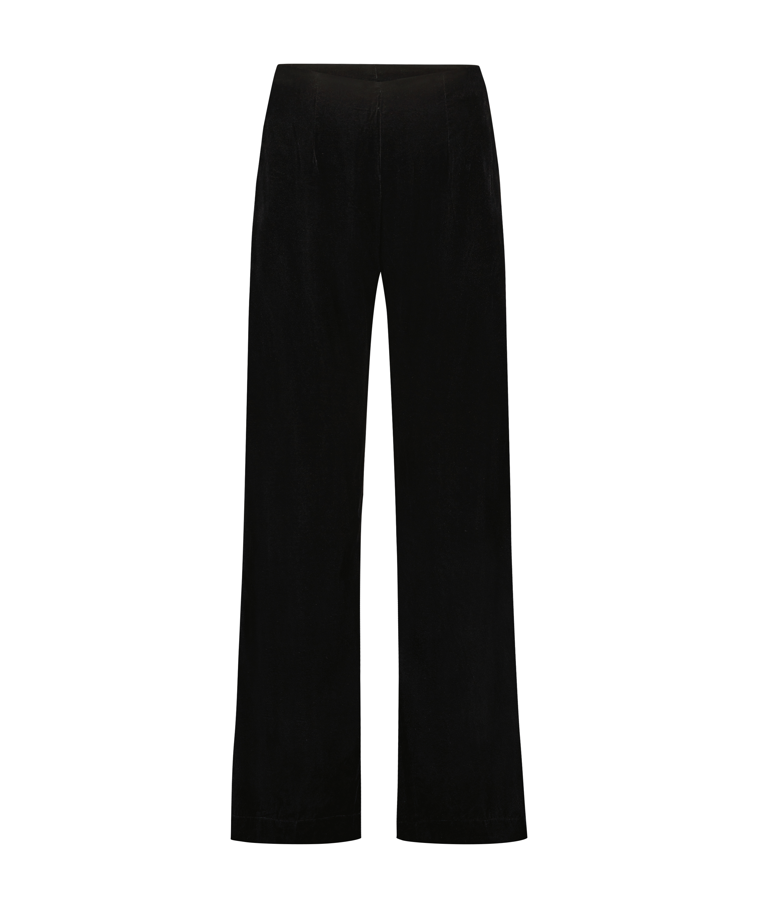 Petite Velvet Palazzo Trousers Lucy Hale, Black, main