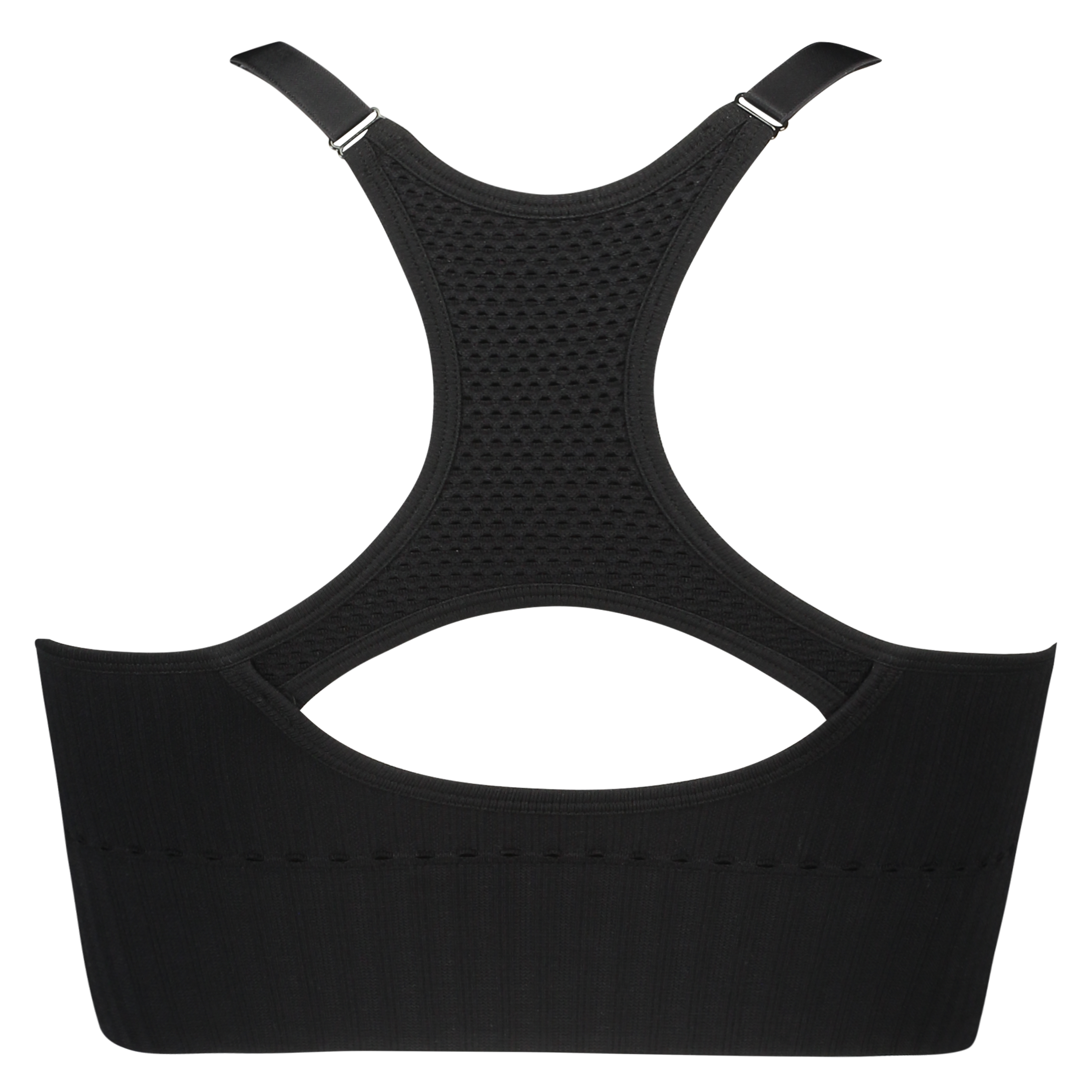 HKMX Sports bra The Comfort Level 1, Black, main