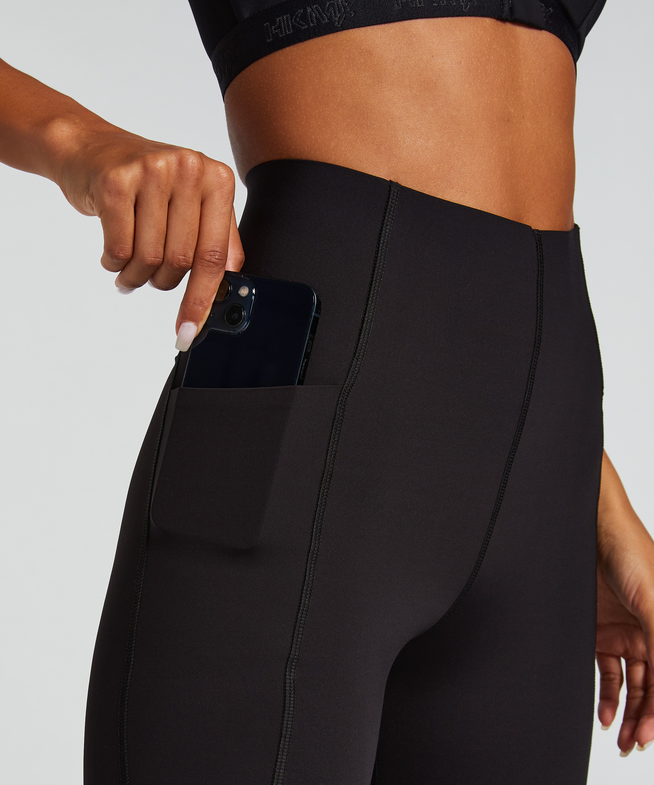 HKMX High waisted sport legging level Boost, Black, main