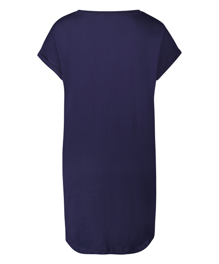 Round Neck Nightshirt, Blue