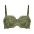 Daisy Padded Strapless Underwired Bra, Green