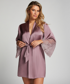 Satin Kimono, Purple