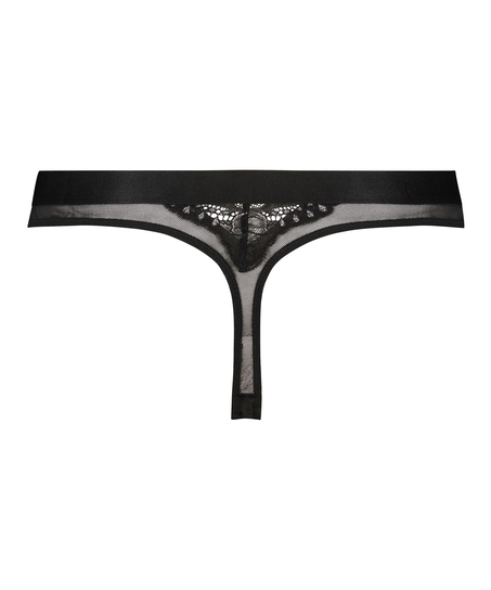 Donna Sparkle Thong, Black