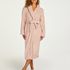 Fleece Bathrobe, Pink