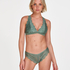 Halter racerback bralette, Green