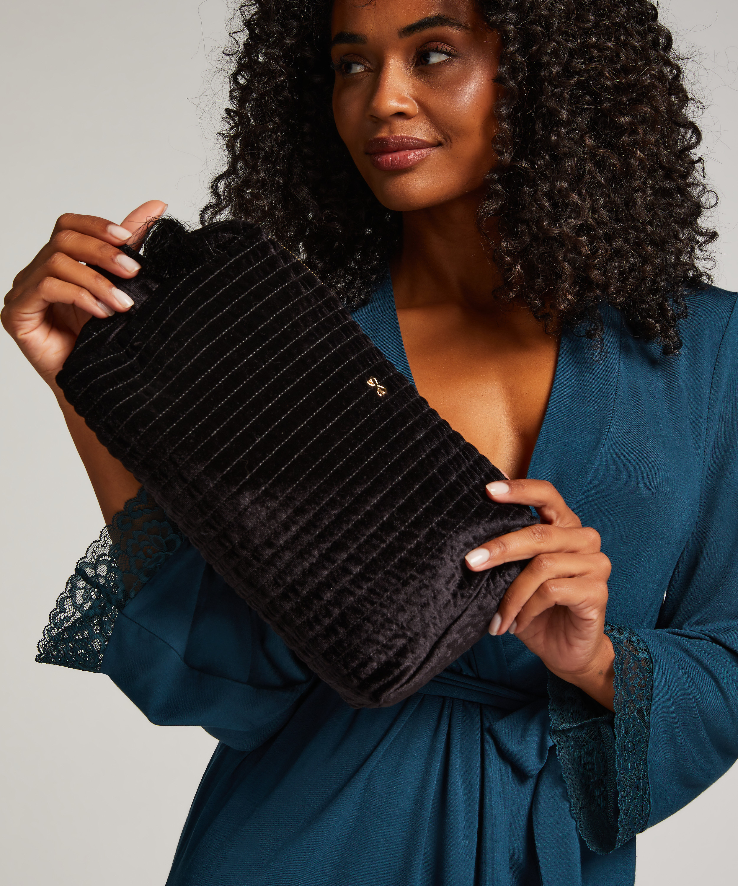 Make-up Bag, Black, main