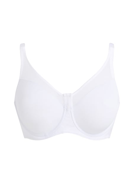 Nina Non-Padded Underwired Minimizer Bra, White