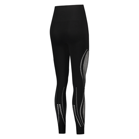 HKMX High Waist Seamless Sportlegging Comfort, Black