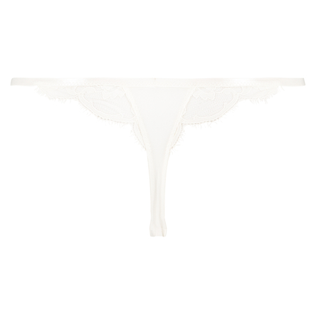 Heather Thong, White
