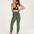 HKMX High waisted sports leggings Shine On, Green