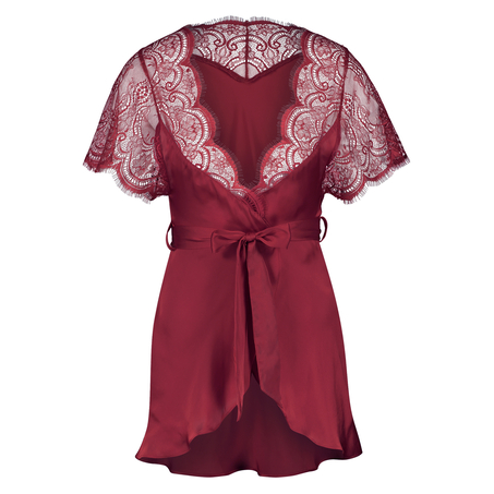 Cap Sleeve Kimono, Red