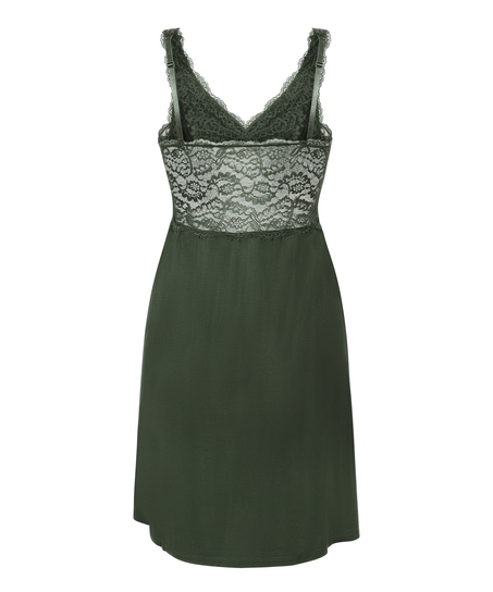 Nora Lace Slip Dress, Green
