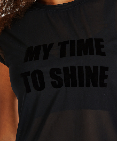 HKMX Time to shine Sports top, Black