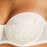 Amelia padded strapless underwired bra, White