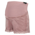 Velours maternity shorts, Pink
