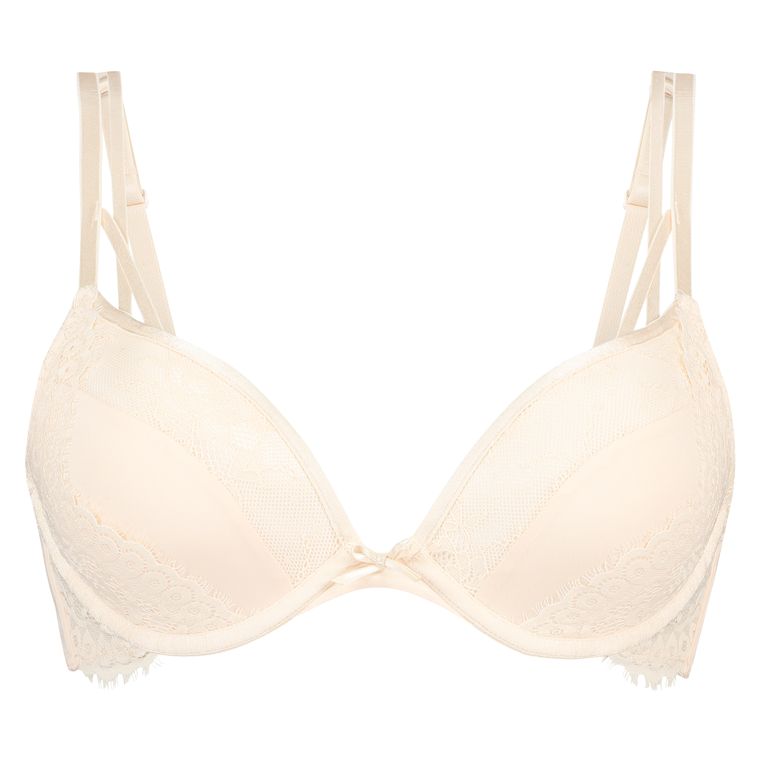 Hilary Padded Push-up Underwired Bra, Beige, main