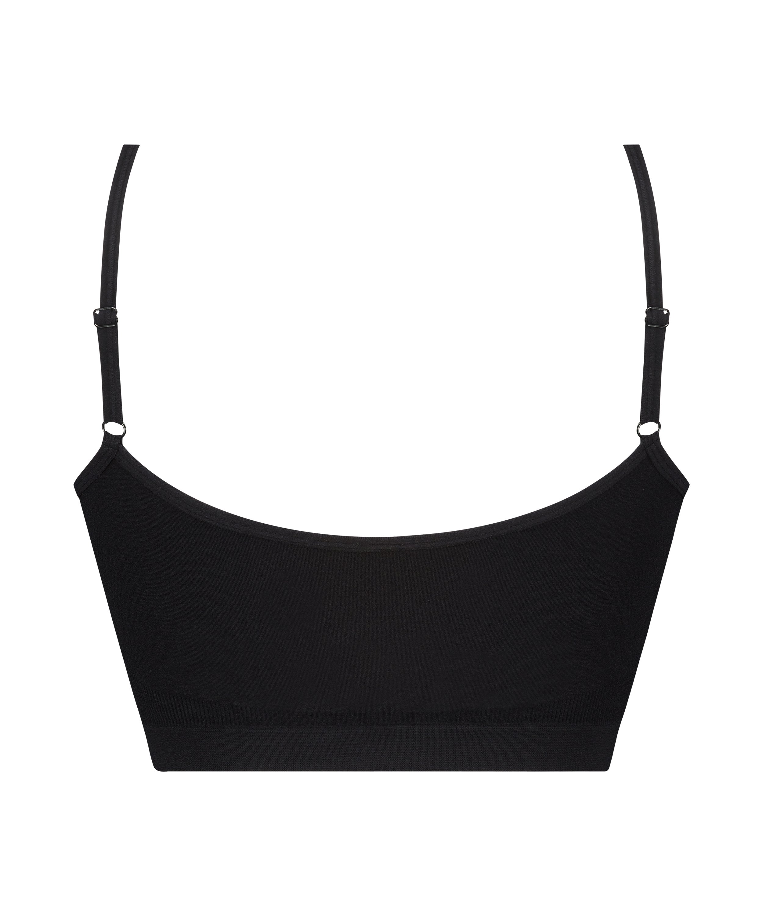 Strappy bralette, Black, main