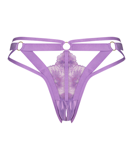 Oxana Open Crotch Brazilian, Purple