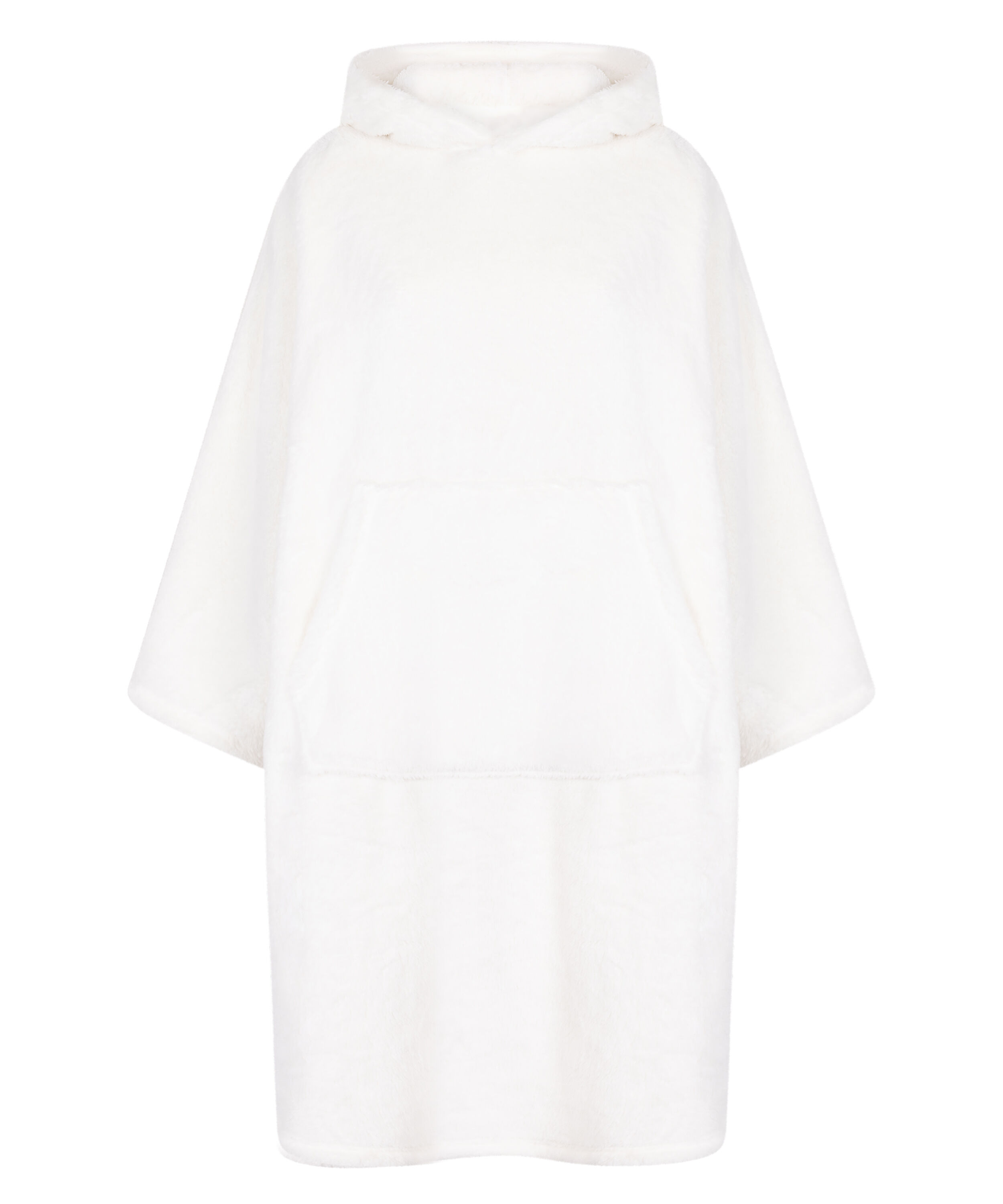 Snuggle Fleece Lounge Dress, White