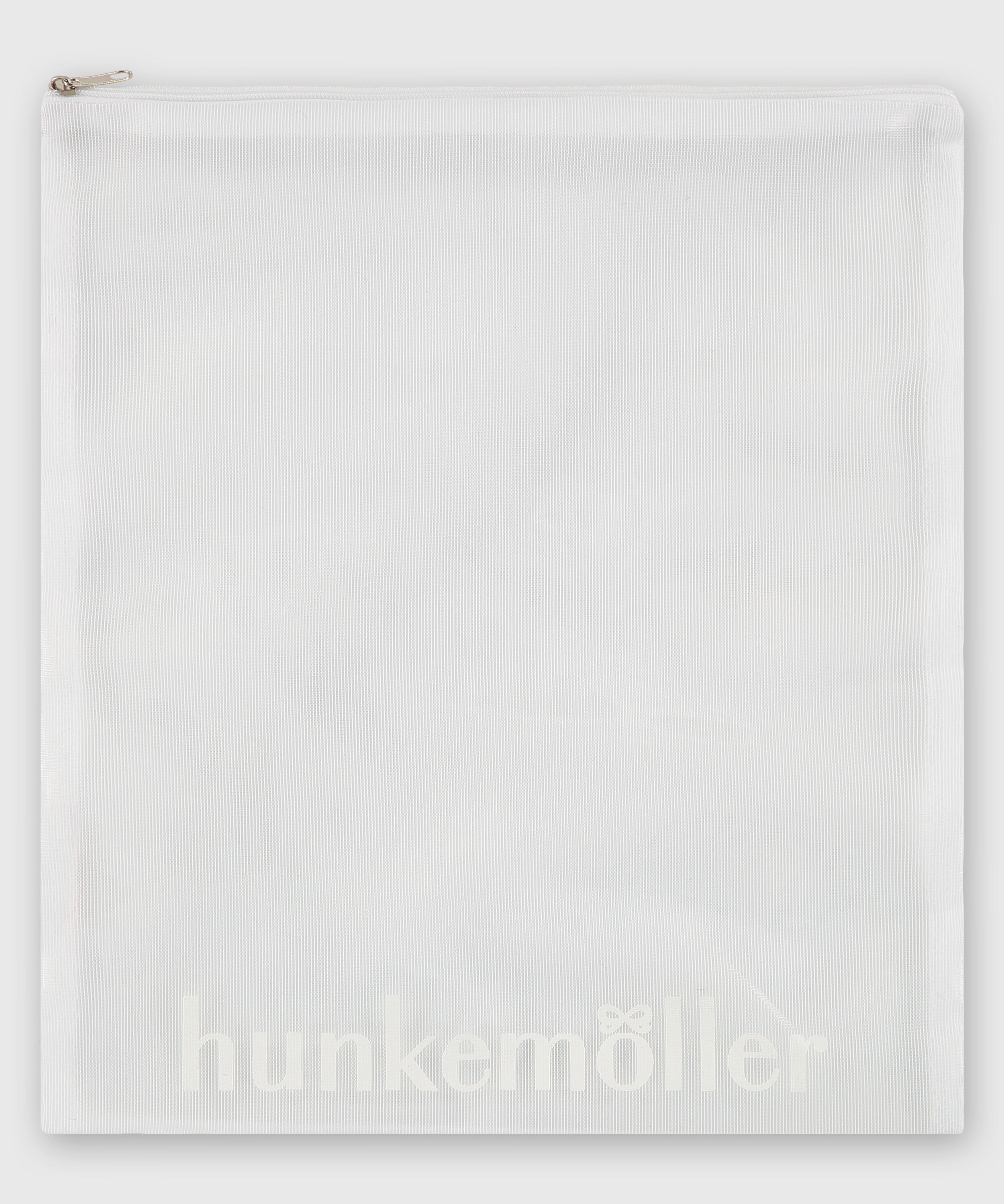 Hosiery bag zipper, White Hosiery bag zipper, White