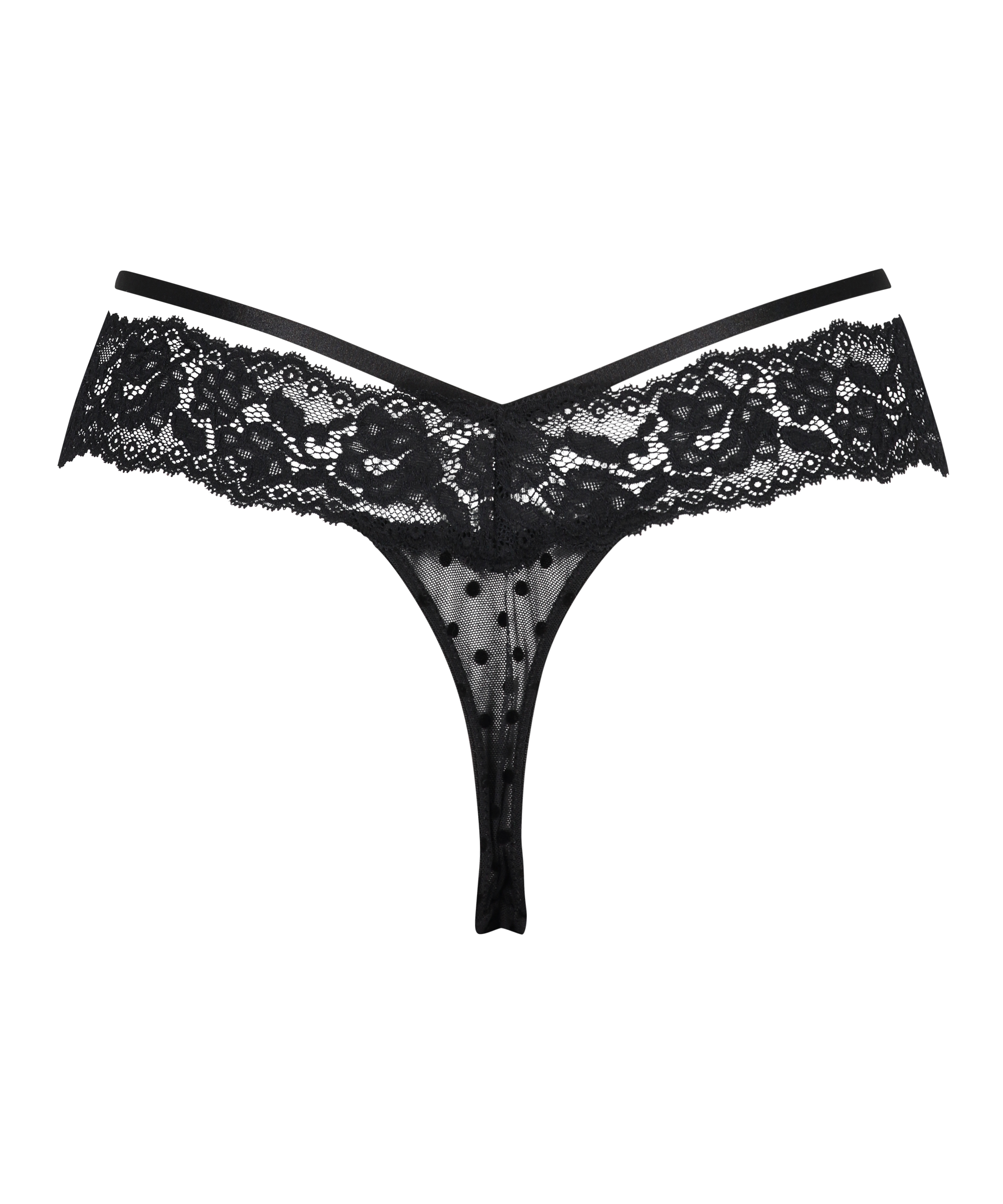 Extra low thong Jada, Black, main