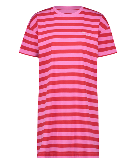 Round Neck Nightshirt, Pink