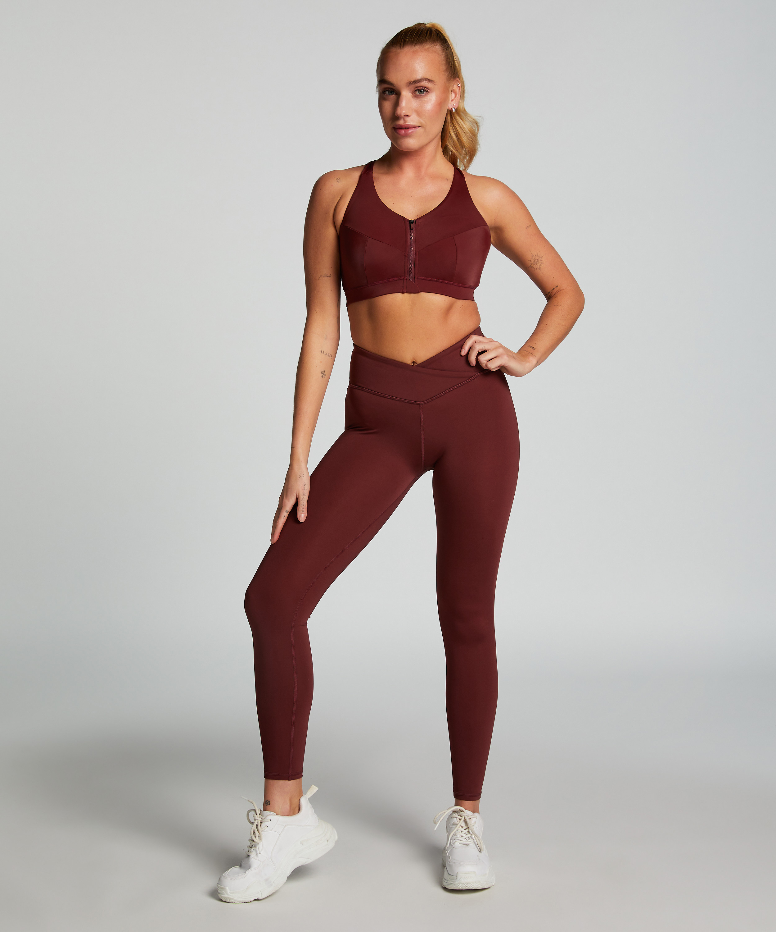 HKMX Sports bra The Pro Level 3, Red, main