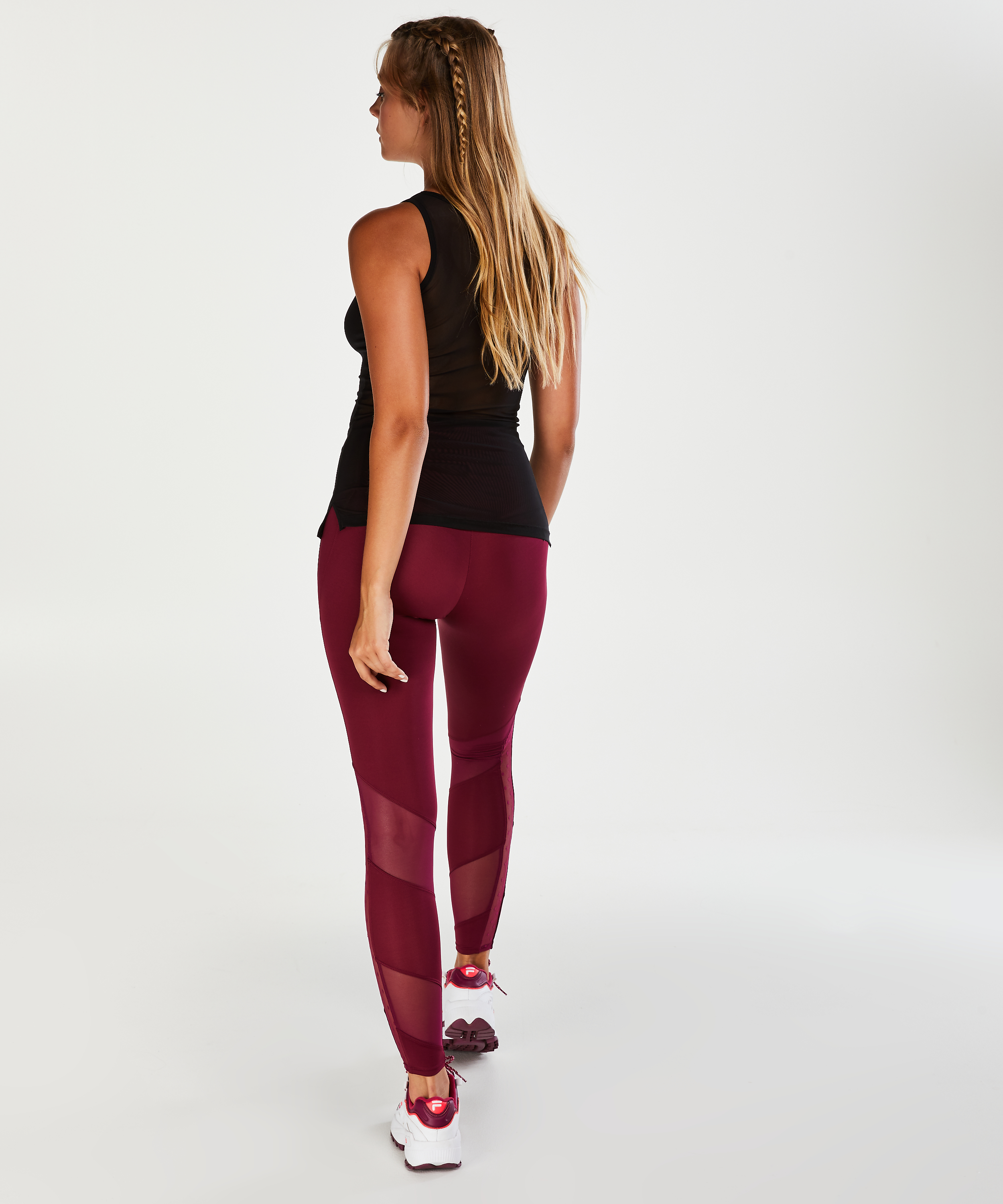 HKMX high-waist sports leggings level 2, Purple, main
