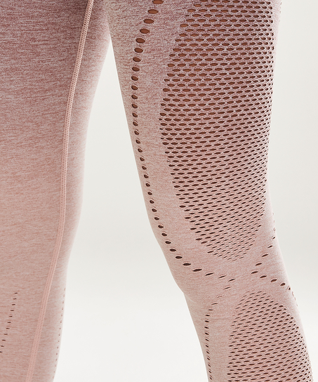 HKMX High waisted sports leggings round-knit ombre, Pink