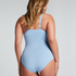 Shaping Scallop Swimsuit, Blue