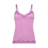 Velours Lace Cami Top, Pink