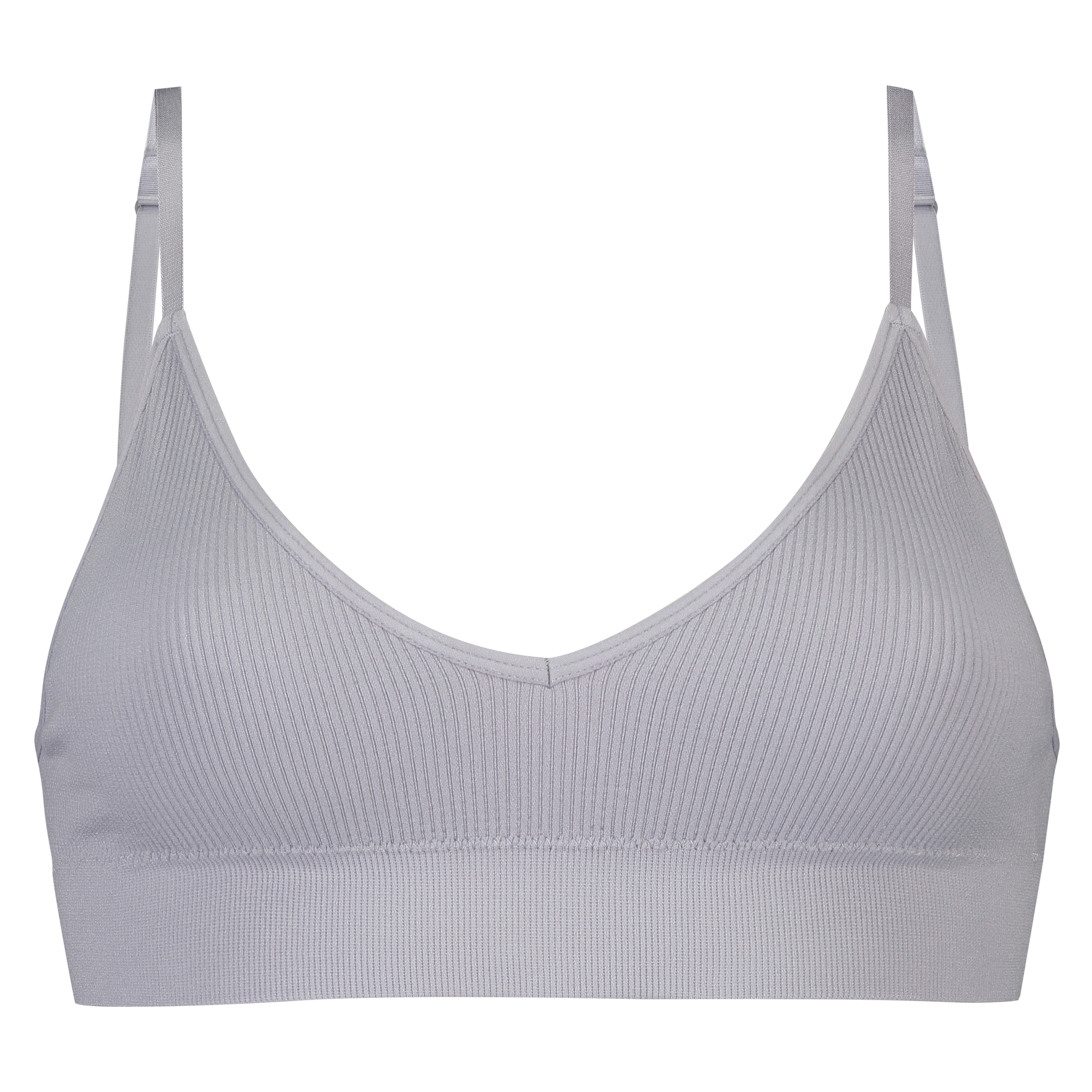Seamless bralette, Grey, main