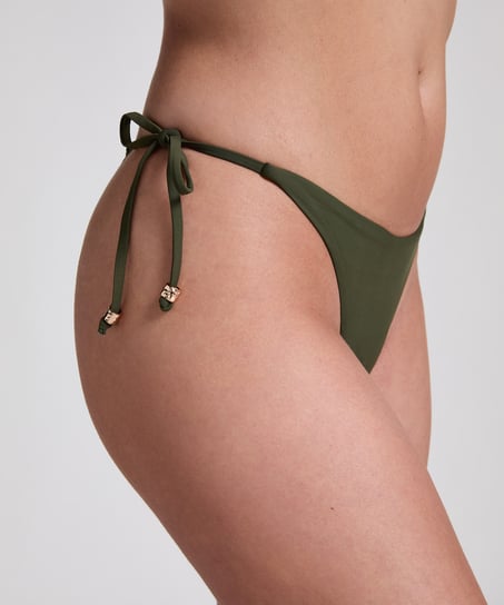 Luna String Bikini Bottom, Green