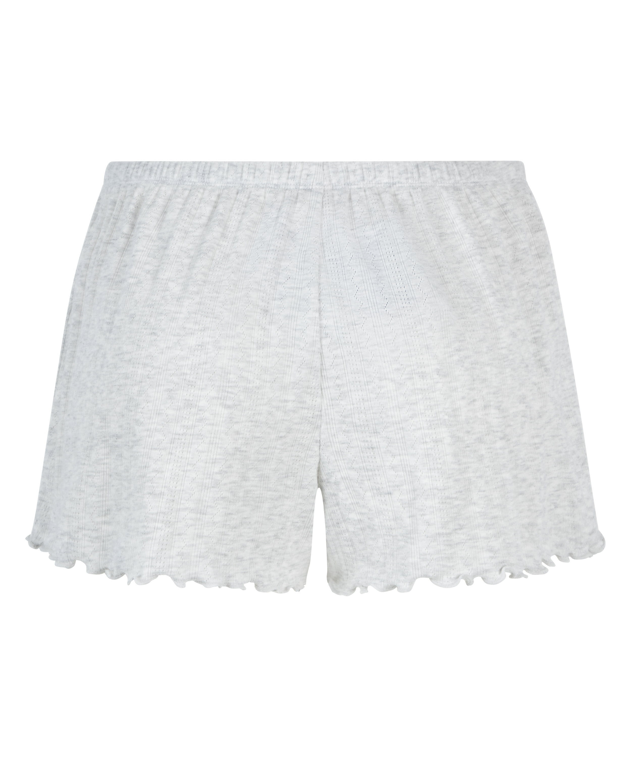 Pointelle Pyjama Shorts, Beige, main