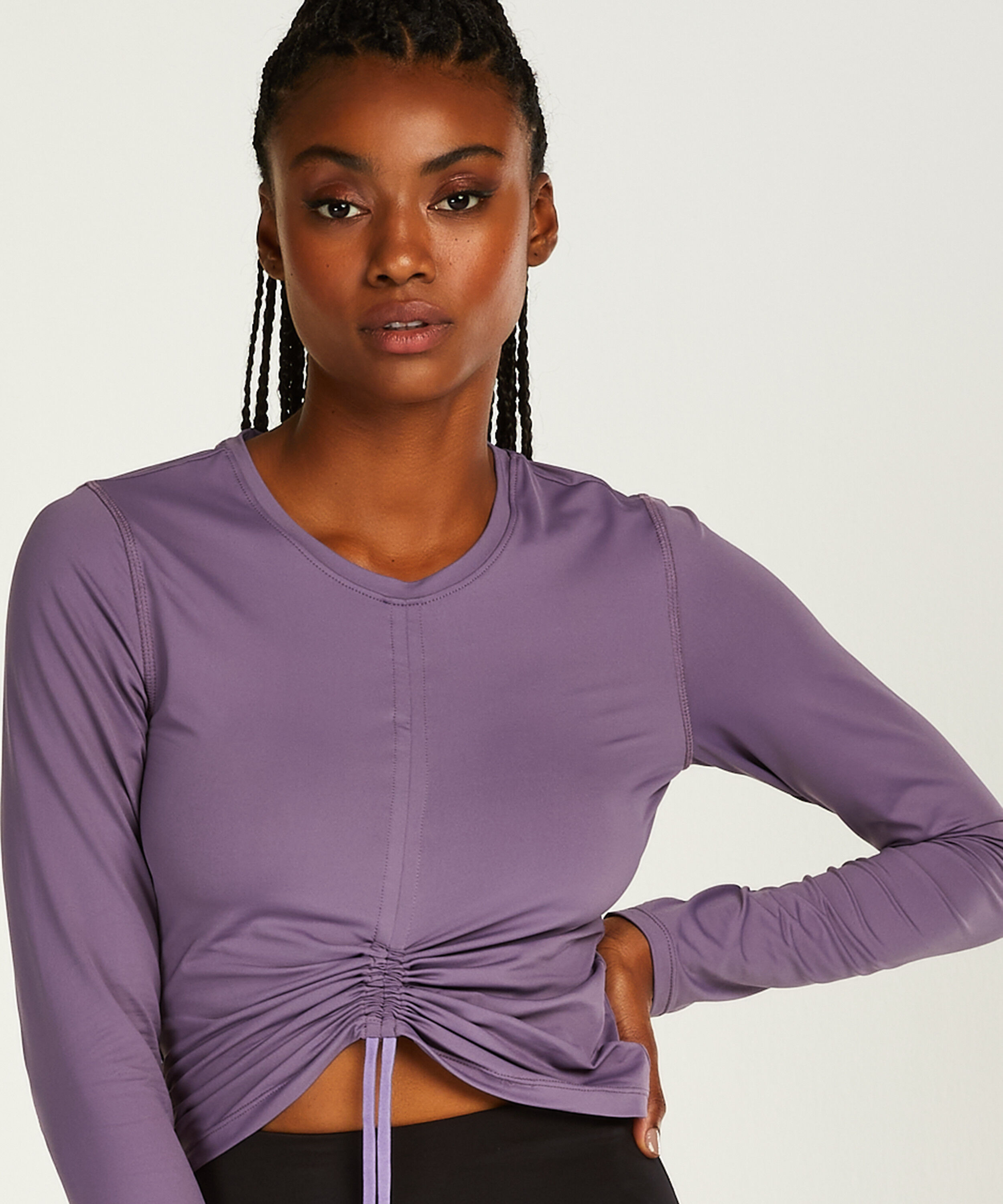 HKMX Long-sleeved sports top Aura, Purple