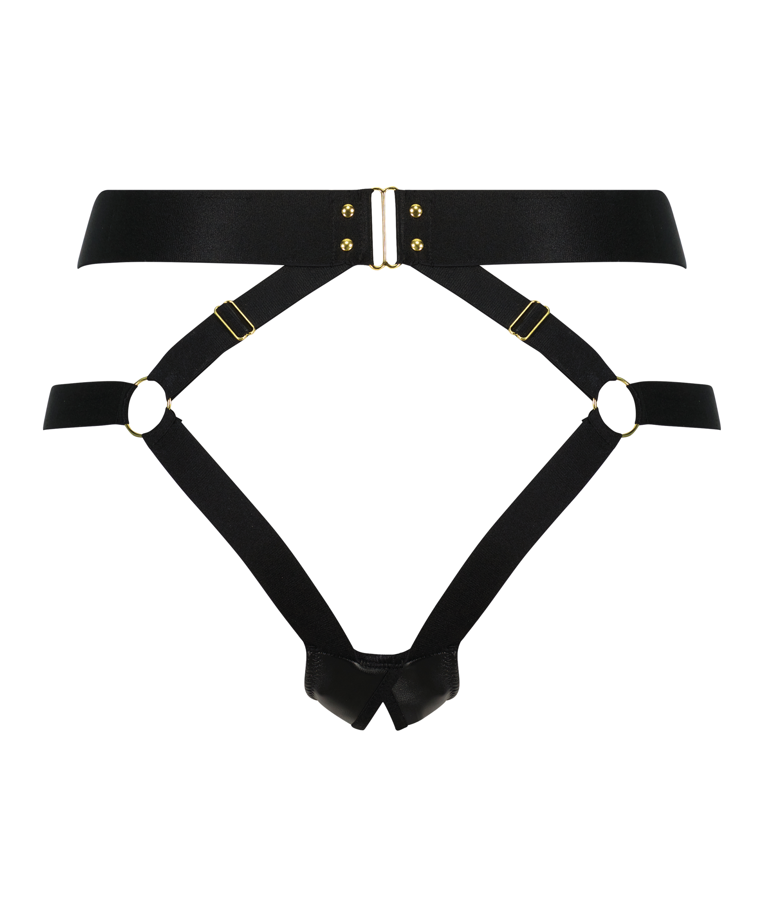 Occult Open Crotch Brazilian, Black, main