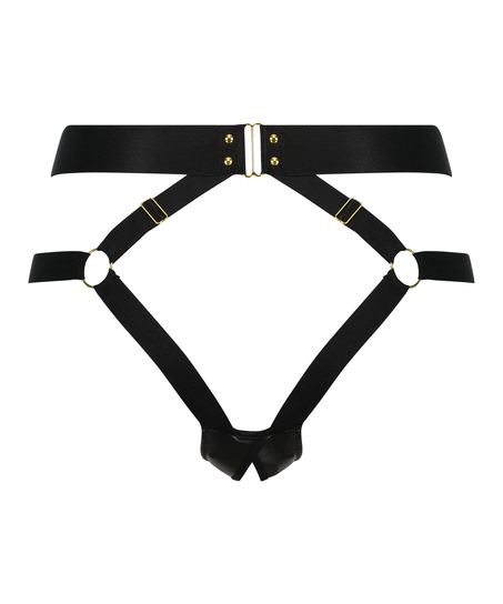 Occult Open Crotch Brazilian, Black
