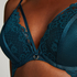 Riri Padded Underwired Push-Up Bra, Blue
