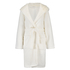 Fleece Bathrobe, White