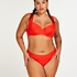 Sardinia padded underwired bikini top, Red