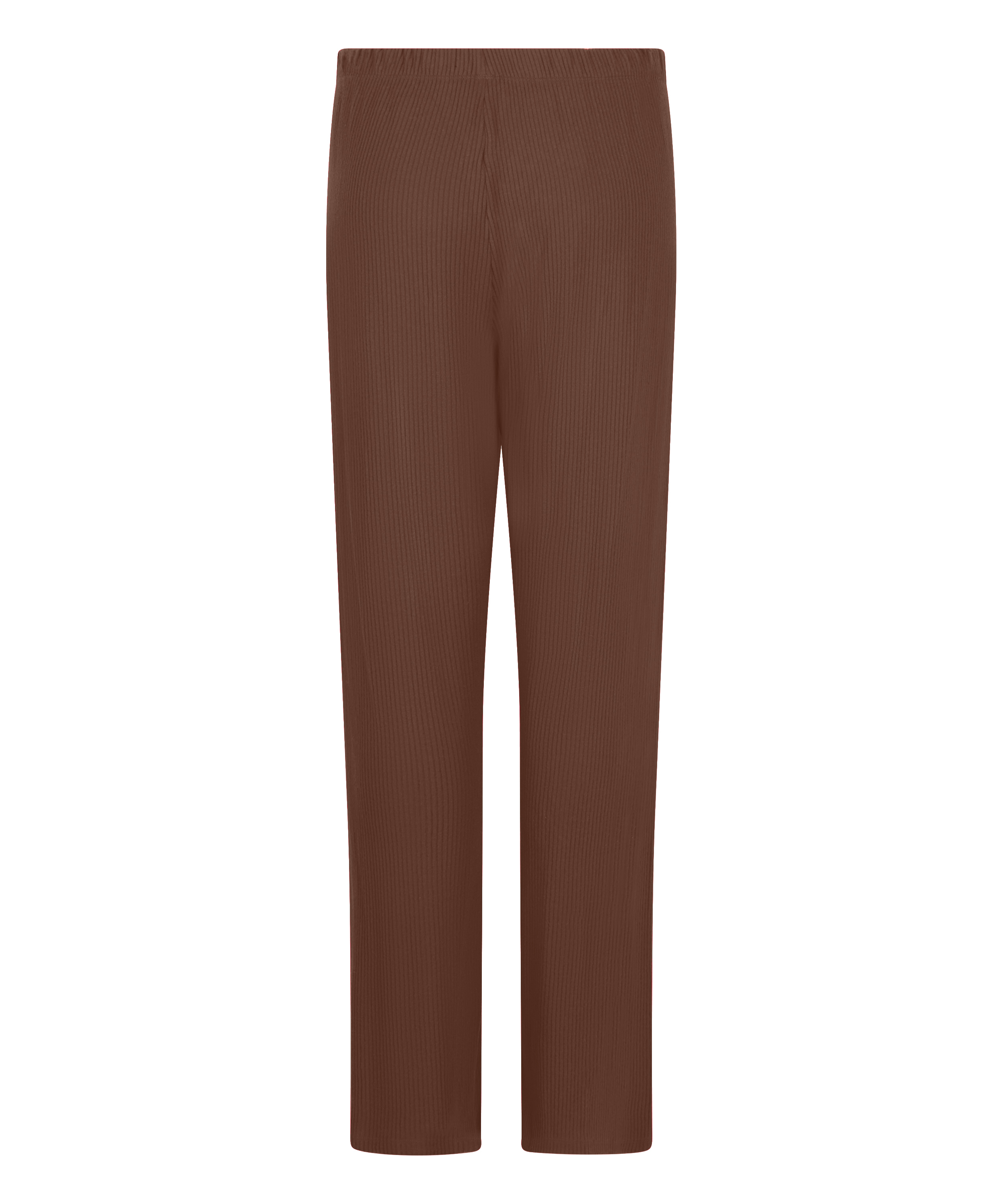 Brushed Jersey Trousers, Brown, main