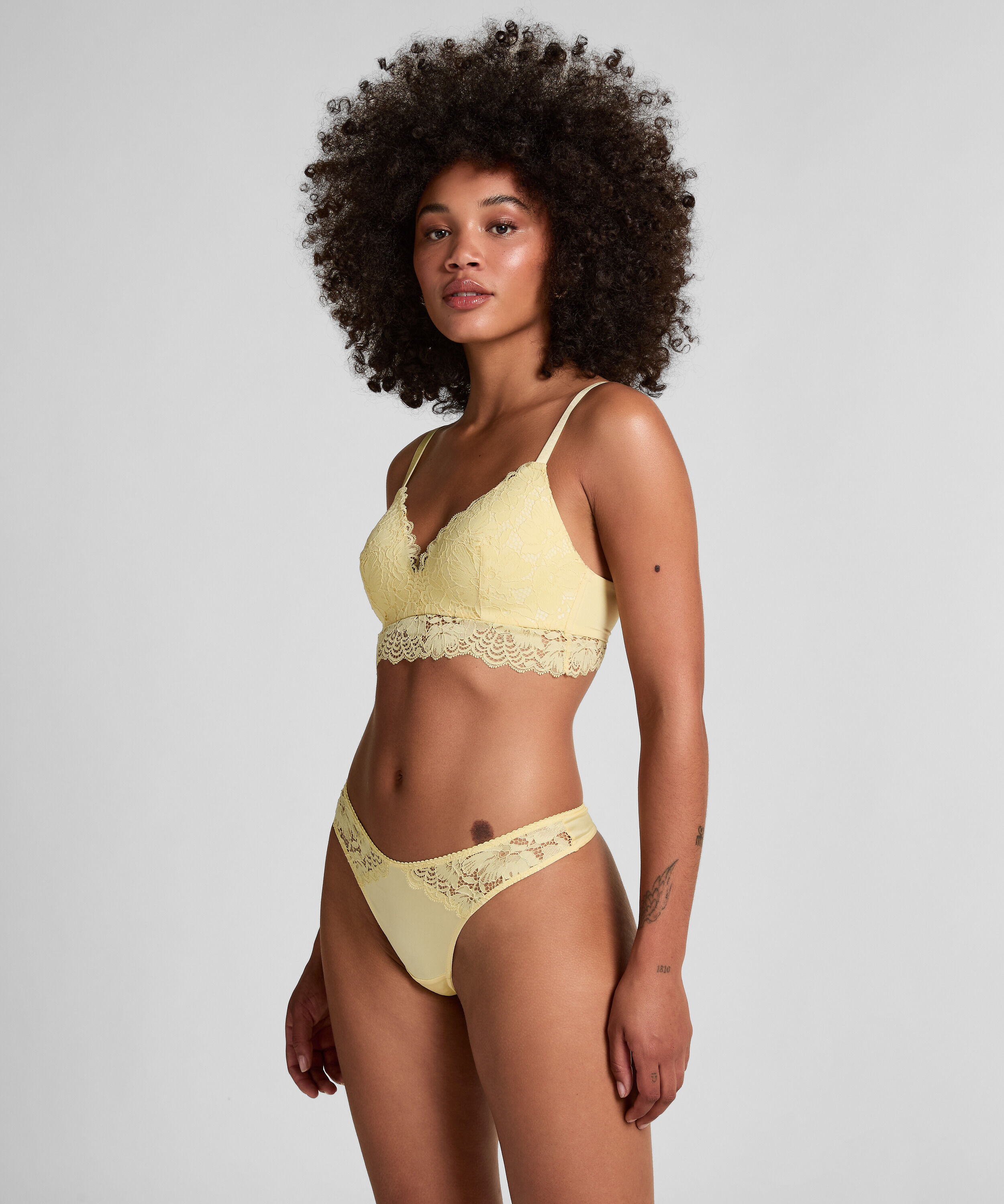 Andrea Padded Non-Wired Bra, Yellow Andrea Padded Non-Wired Bra, Yellow