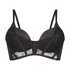 Allura Padded Underwired Longline Bra, Black