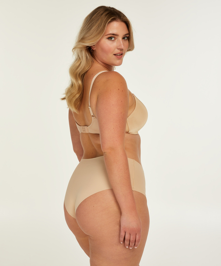 Invisible High Waist Brazilian, Beige
