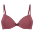 Plunge Padded Underwired Bra, Red
