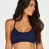 Rose seamless bralette, Blue