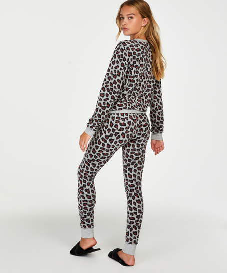 Micro Fleece Leggings, Grey